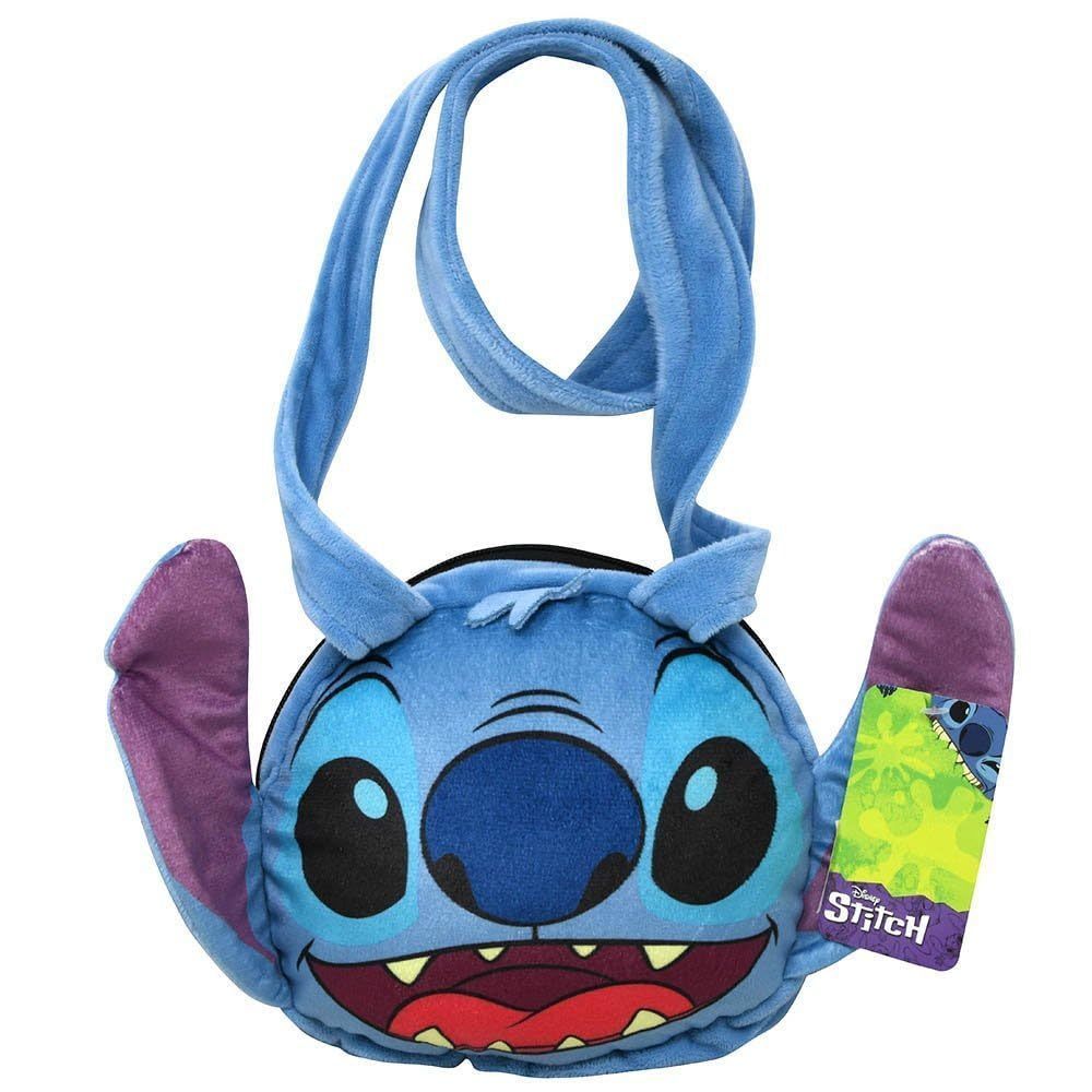 Plush Shoulder Bag, Blue, Purple B)